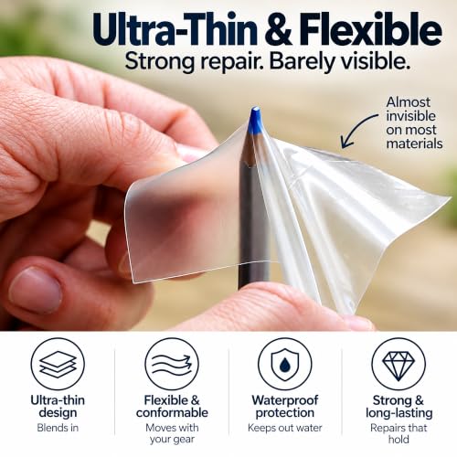 Clear Tenacious Waterproof Tape for Tents, Inflatables - Image 3