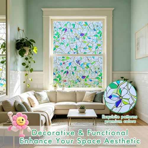 Upgraded Window Privacy Film Day & Night, Heat Blocking Anti-UV - Image 5