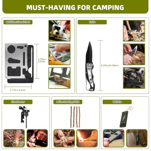 260Pcs Emergency Survival Kit, Full First Aid Supplies - Image 6