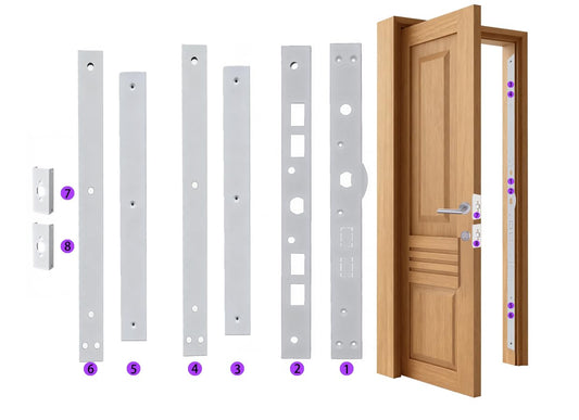 Ultimate Door and Jamb Repair Reinforcerment Hardware Kit - Image 1