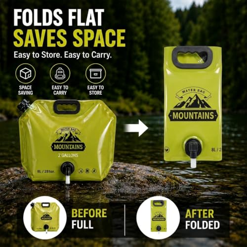 Collapsible Water Container - 8L/2 Gallon Water Jug - Image 4