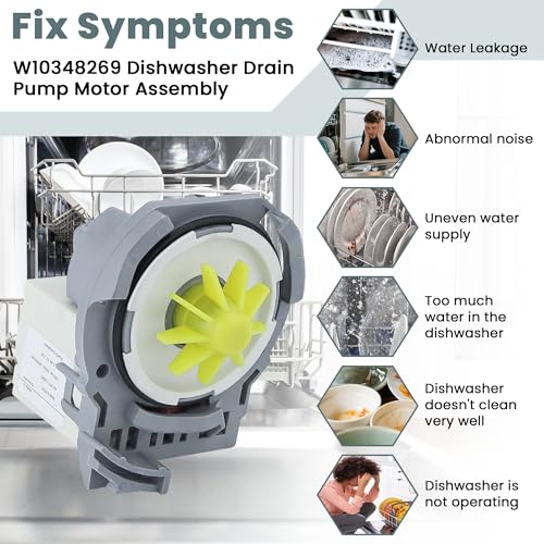 W10348269 W10084573 Dishwasher Drain Pump Compatible - Image 5