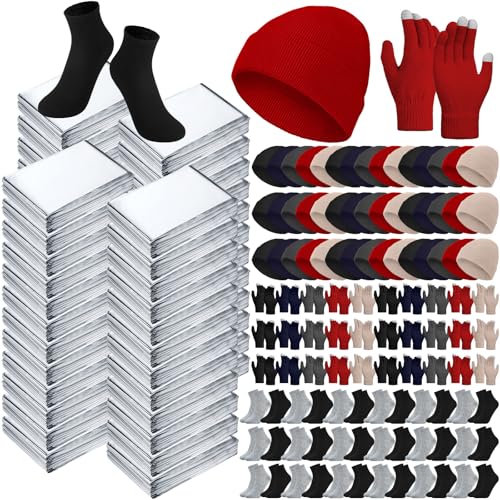 200 Pcs Thermal Blankets Winter Warmth Set Bulk, Classic - Image 2