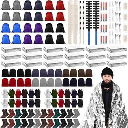 288 Pcs Homeless Care Package Winter,Classic Color,288 Pcs/24 Set - Image 2