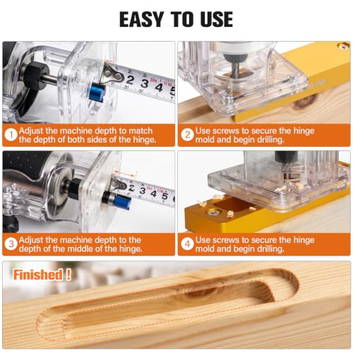 Hidden Door Hinge Jig Kit, Concealed Hinge Installation Template - Image 7