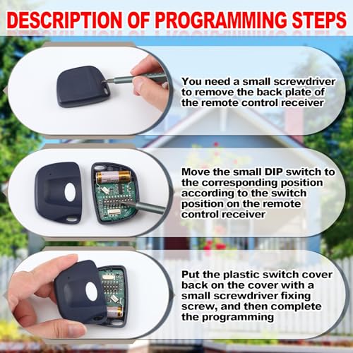 Kingdder 3 Pcs Gate Opener Remote Compatible with Multicode - Image 4