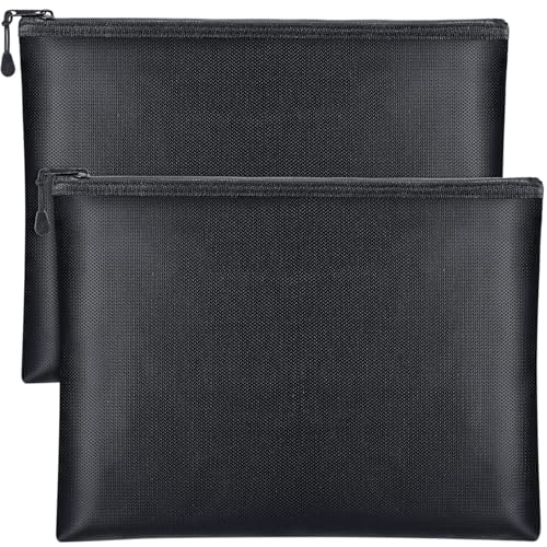 Epakh 2 Pack Fireproof Document Bags Waterproof with Zipper - Image 2