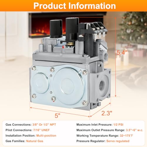 0820652 Natural Gas Fireplace Valve, Appliances for Fireplaces - Image 3