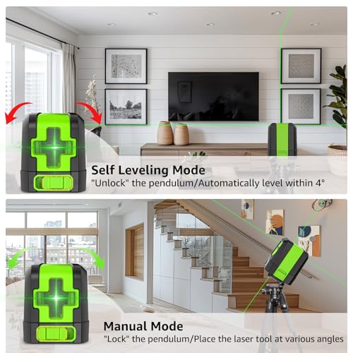 Huepar Laser Level, 100Ft Self Leveling Green Cross Line Laser - Image 6