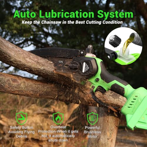 2-in-1 8 Inch Brushless Electric Pole Saws for Tree Trimming - Image 6