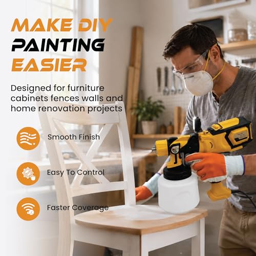 PUFF 650W HVLP Paint Sprayer Electric Spray Paint Gun | Home Repair - Image 5