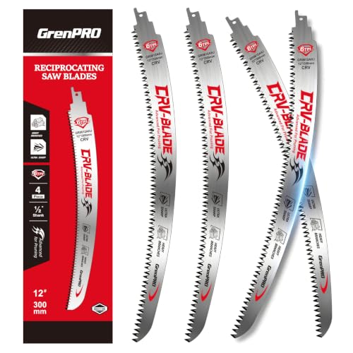 4-Pack Arc Edge Reciprocating Saw Blades, 12-Inch 6TPI - Image 2