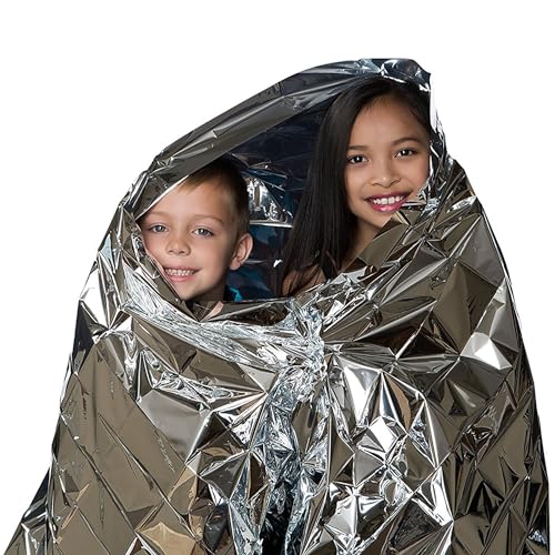 Emergency Foil Blanket 50 Pack Survival Thermal Mylar Reflective - Image 6