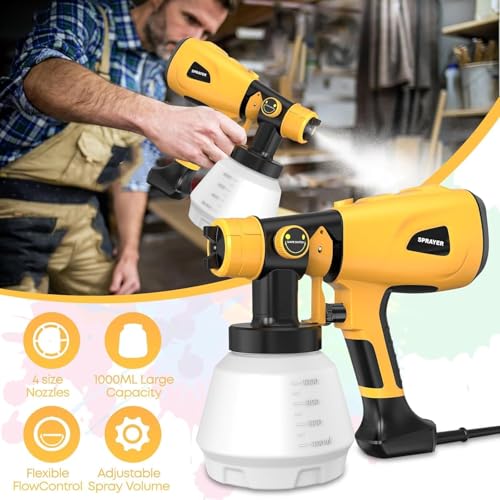 1000W HVLP Paint Sprayer for Furniture and House Painting - Image 3