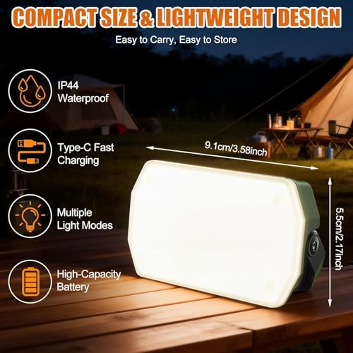 Rechargeable Magnetic Work Light, 1500LM Portable Camping - Image 3