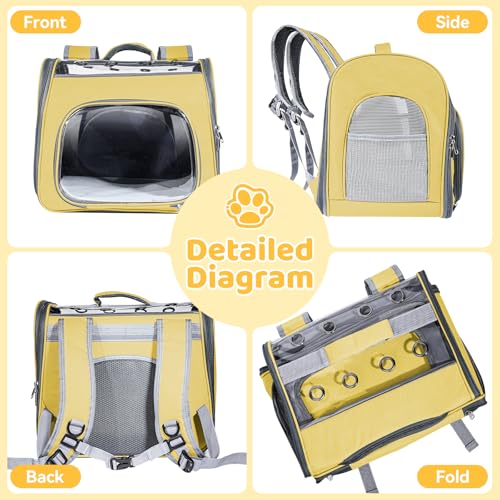 Airline Approved Cat Soft-Sided Carrier Backpack Up to 12 - Image 7