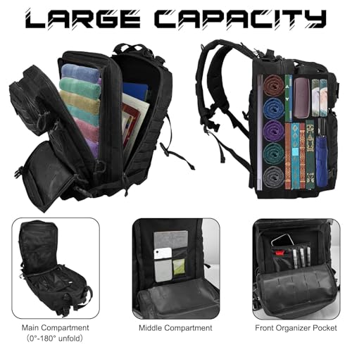 WOLT Military Tactical Backpack for Men 45L Molle Backpack - Image 6