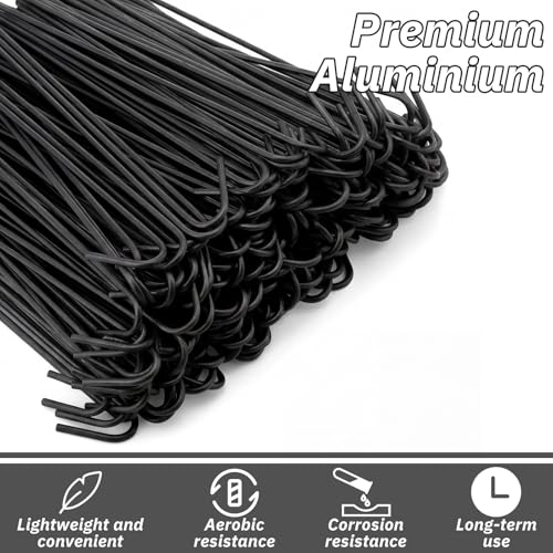 100 Pcs 10-1/2 Inch Black Chain Link Fence Ties Heavy Duty - Image 4