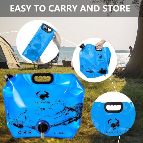 Camping Water Container, Collapsible 2 Gallon Water Jug - Image 6