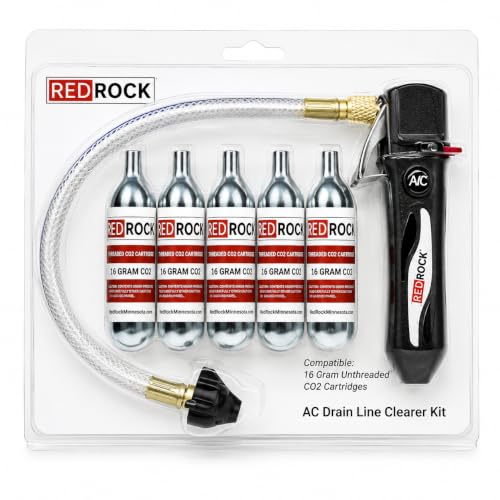 RedRock Gallo Drain Gun with 5 Unthreaded CO2 Cartridges for A/C - Image 7