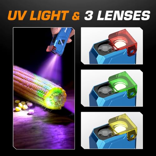 EverBrite Flat Rechargeable EDC Flashlight with RGB/UV Light - Image 5