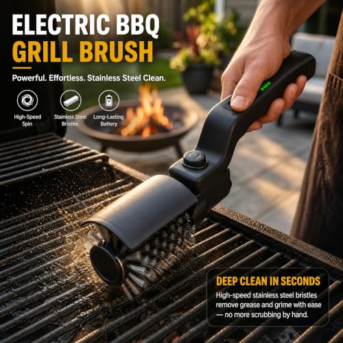 Upgraded Electric Grill Brush, Cordless Rechargeable Grill - Image 4