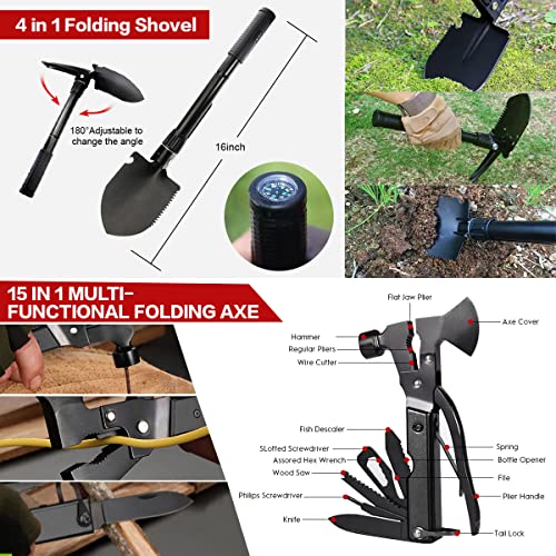 Survival Kit, 251 Pcs Survival Gear Emergency Supplies First Aid - Image 4