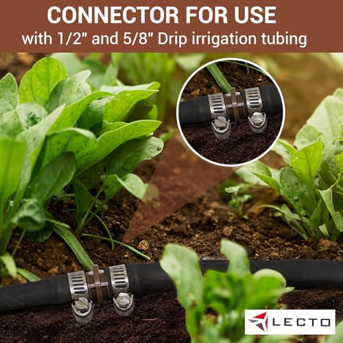 LECTO Universal 5/8", 1/2",.700" Drip Line Repair & | Home Repair - Image 4
