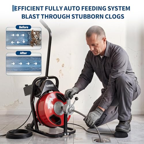 75ft x 3/8" Electric Drain Cleaner Machine - Image 7