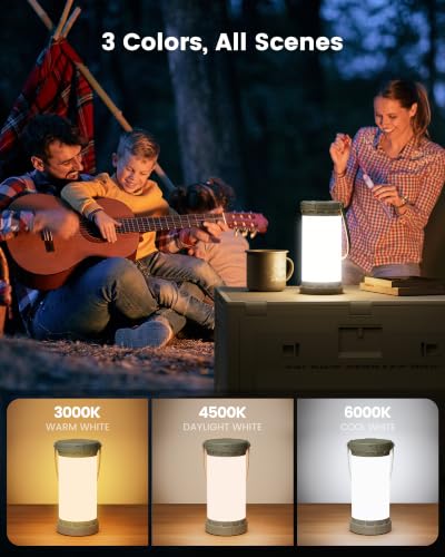 Glocusent LED Rechargeable Camping Lantern, Camping Light - Image 5