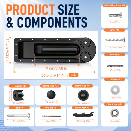 Spa Cover Lifter Accessories, 2 Sets Hot Tub Cover Lifter - Image 3