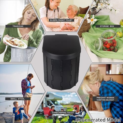 KINSPORY Camping Toilet, Portable Toilet for Adults & Kids - Image 6
