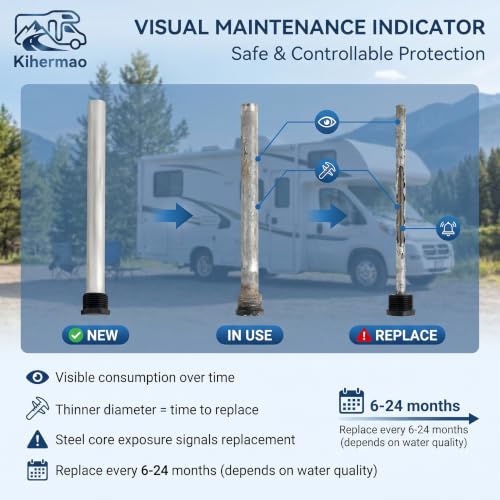 RV Water Heater Anode Rod Kit, 9.25" x 3/4" NPT, 2 Pack - Image 6