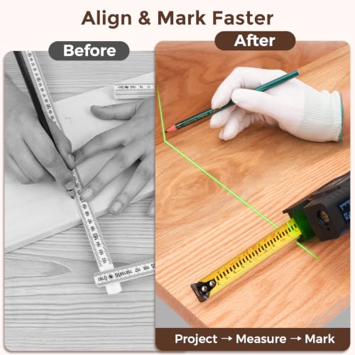 393Ft Digital Tape Measure 3-in-1 Laser Tape Measure & 16ft Tape - Image 7