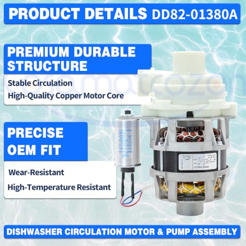 DD82-01380A Cosamatcozon Dishwasher Circulation Motor & Pump - Image 3