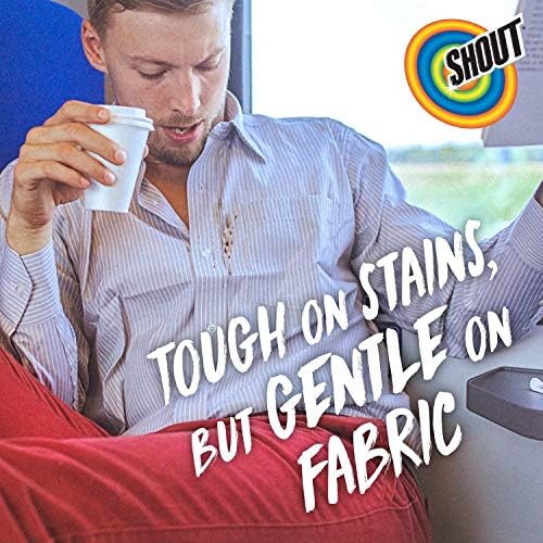 Shout Wipe & Go Instant Stain Remover Wipes, No Wash Required, Safe on Colorfast Washables, Travel & Baby Diaper Bag Essentials, Removes Grass, Coffee, Makeup & More, 12 Wipes (Pack of 6)