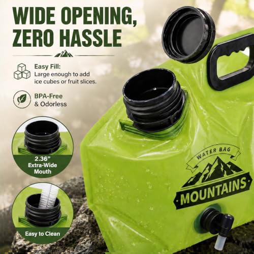 2Pack Reusable Foldable Water Storage Bag, Camping Water - Image 7