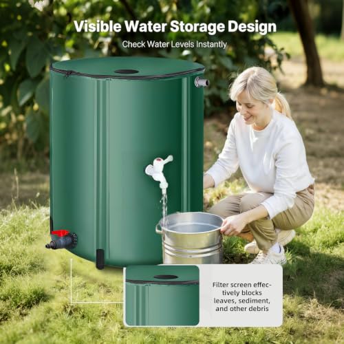 200 Gallon Collapsible Rain Barrel, Foldable Outdoor Water - Image 6