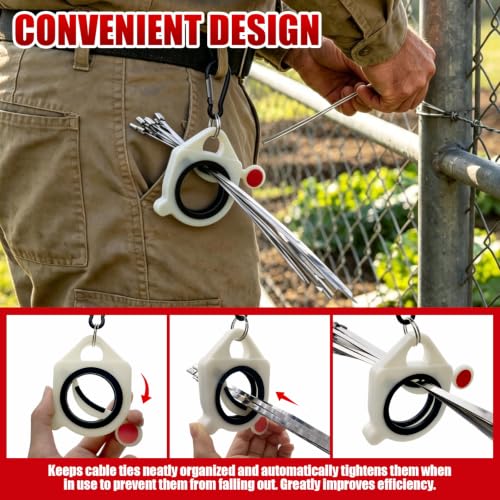 Metal Zip Tie Gun Kit, 150 PCS 304 Stainless Steel Zip Ties - Image 8