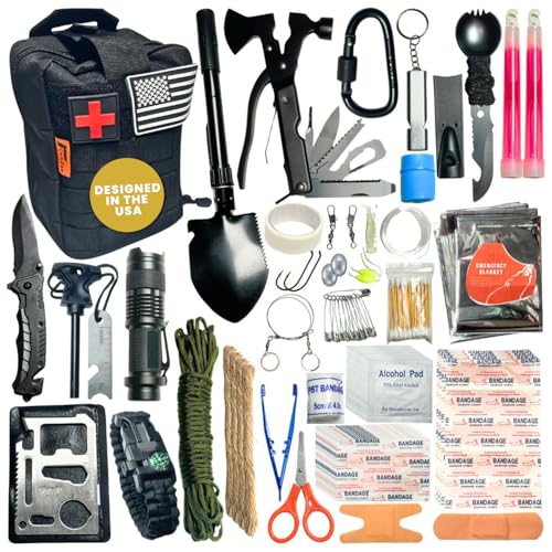 175-Piece Survival Kit, First Aid Kit for Emergency - Image 2
