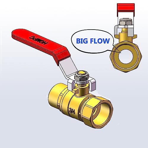 Garden Hose Shut Off Valve Ball Valve 3/4" GHT Water Hose Shut - Image 3