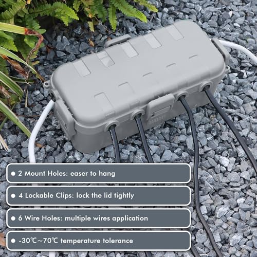 RESTMO Outdoor Electrical Box Waterproof, Extension Cord Cover - Image 5