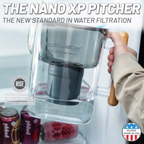 Epic Nano XP Water Filter Pitcher for Drinking Water, 10 Cup - Image 3