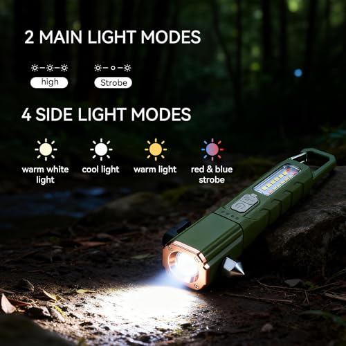 Emergency Car Flashlight with 6 Lighting Modes | Hand Tools - Image 3