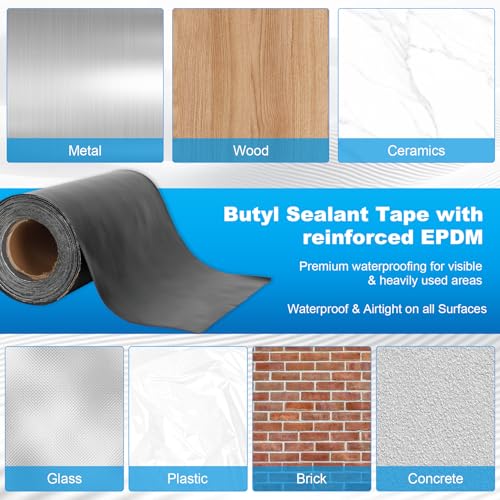 45 mil EPDM Rubber Butyl Sealant Tape - 12 Inches X 32 | Home Repair - Image 7