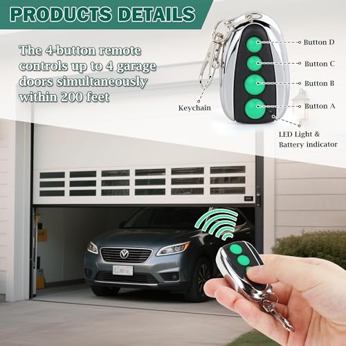 4 PCS M12 Gate Remote Control Transmitter 433.92 MHz Garage Door - Image 4