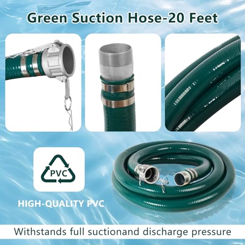 3 ” suction hose Pump Kit for Backwashing and Drainage | - Image 5