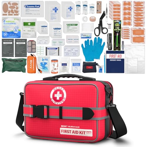 401 Pieces First Aid Kit with 2 Chest Seals & Israeli - Image 2