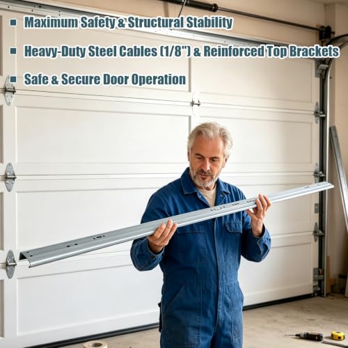 Garage Door Vertical Track Rail Replacement Kit for 7' Height - Image 7