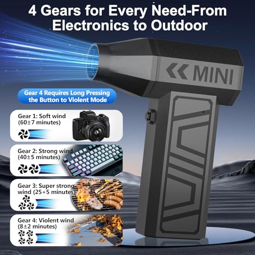 X3 Cordless Air Duster 130,000RPM High-Speed Mini Blower - Image 4
